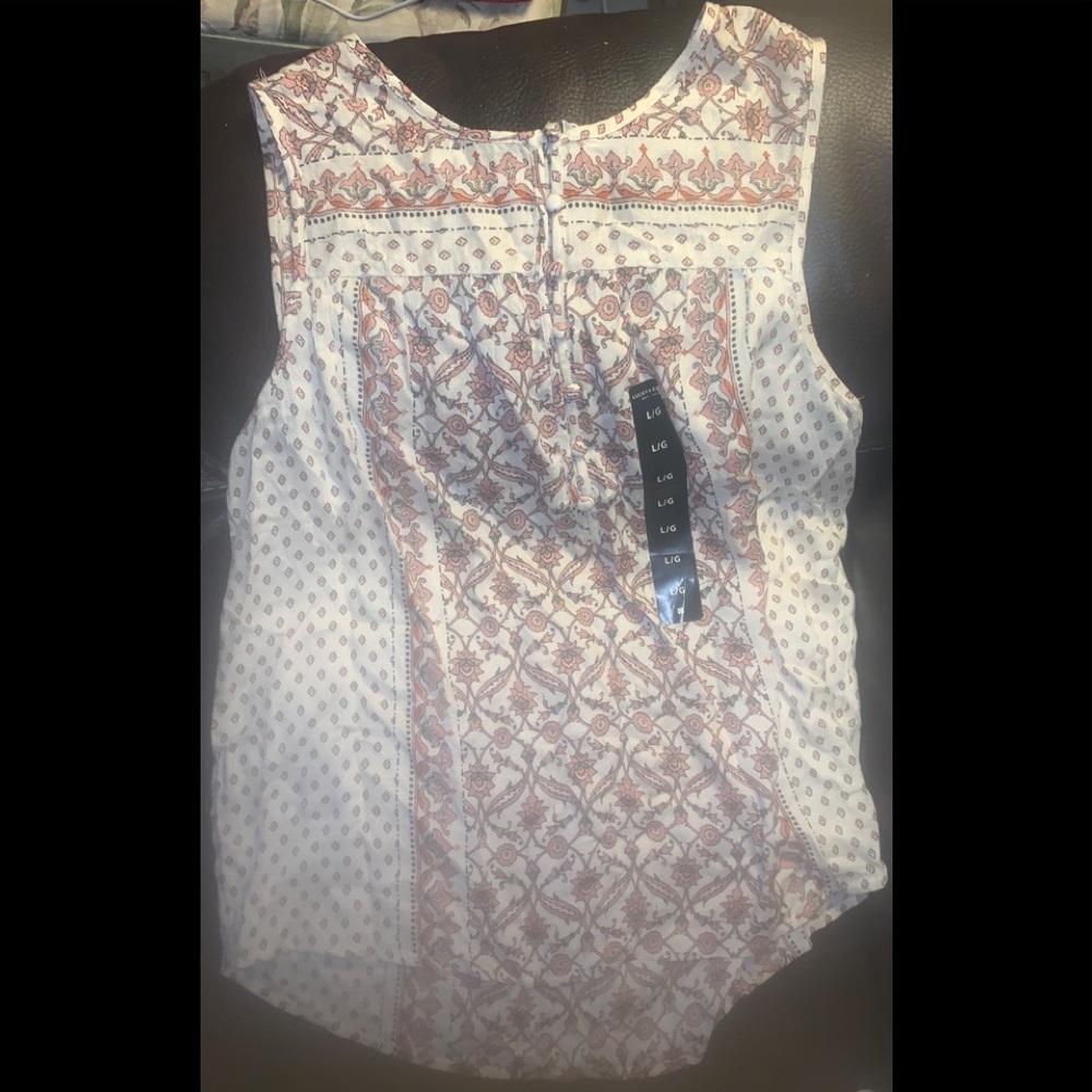Lucky Brand NWT large thin tank blouse